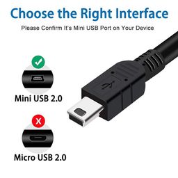 DKD Controller Charging Cable for PS3 Remote, 5.4 Feet USB to Mini USB Data Transfer Cable Compatible with PS3/PS3 Slim Controller image 5