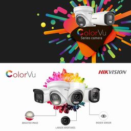 Clocite HIKVISION 4 Channel DVR with 5MP ColorVu 2 Dome & 2 Bullet Cameras (24/7 Colorful Imaging) + 1TB HDD + Cable Roll (1+3) 4 CH Power Supply + BNC & DC Full Combo Kit image 3