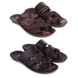 Men's Rover Lightweight Comfortable| Slides|Clogs| Sandals with Adjustable Back Strap for Men Combo-Combo(AL)-3127-3125-10 -P2 image 1