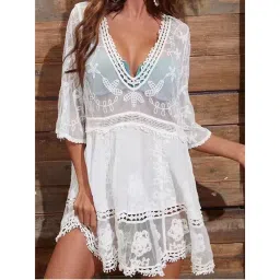 Addery White Lace Enchantment Sarong Dress-picture-38
