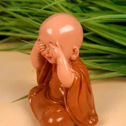 apka mart Brown Buddha Figurine Showpiece-image-8