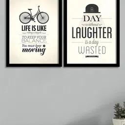 Art Street Black & White Printed Wall Decor-image-98