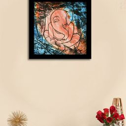 Art Street Black & Brown Religious Theme Printed Framed Wall Art-image-87