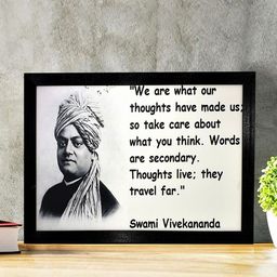 Gallery99 Thoughts Of Swami Vivekananda Art Print Texture Paper Framed Wall Art-image-38