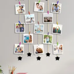 Art Street Black Family Clip Photo Collage Hanging Frame Wall Decor-18
