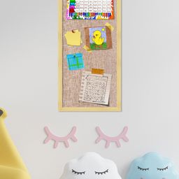 Art Street Beige Colored Solid Notice Board Wooden Wall Decor-image-3