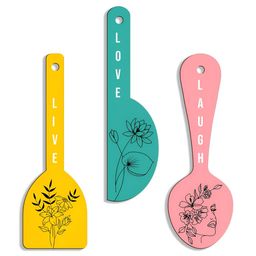 SEHAZ ARTWORKS 3-Pcs Green & Yellow Printed Kitchen Decor Wall Hangings-10