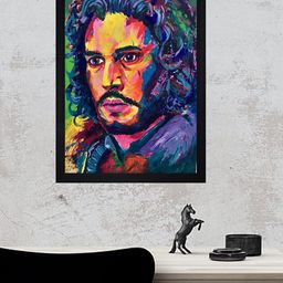 Gallery99 Jon Snow Oil Paint Print Texture Paper Framed Wall Art-image-38