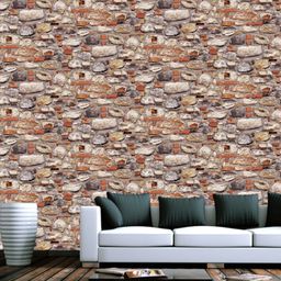 Jaamso Royals Brown Self Adhesive Removable Wallpaper-image-81