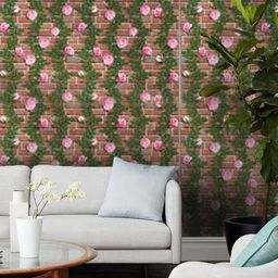 Jaamso Royals Green & Pink Printed Self-Adhesive & Waterproof Wallpaper-image-6