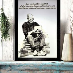 Gallery99 White & Grey Successful Entrepreneur Texture Paper Framed Wall Art-image-11