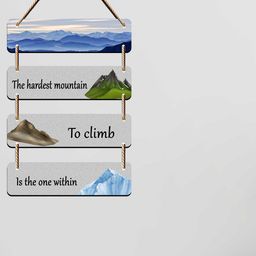SAF Grey Wall Printed Motivational Quotes Wooden Wall Hanging-image-15