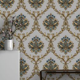 Rosecraft Blue & Grey Abstract Printed Wall Sticker-image-28