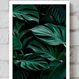 VAH Kya Bat Hai !! Green & White Floral & Botanical Wall Art-image-33