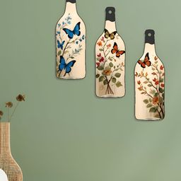 SAF Cream Coloured 3 Pieces Bottle Shaped Wall Decors-picture-12