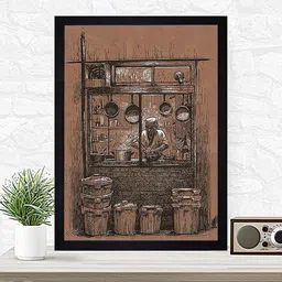 Gallery99 Brown Tea Shop Framed Wall Art-image-28