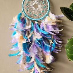 UVID ART AND CRAFT SUPPLIES Purple Blue Hanging Dream Catcher-43