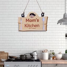 Kuber Industries Brown & White Mom's Kitchen Wall Decor-55