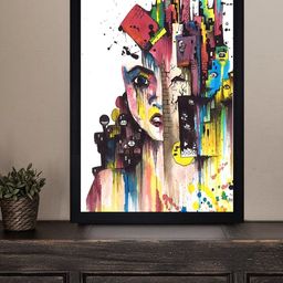 Gallery99 The Faces Of Life Print Texture Paper Framed Wall Art-image-90