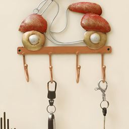 vedas Victor Red Scooter Key Holder With 4 Hooks-43
