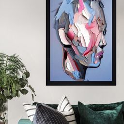 Gallery99 Colour Of Faces Texture Paper Framed Wall Art-image-19