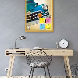 ArtzFolio Gold Toned Wooden Bulletin Board-image-33