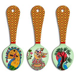 SEHAZ ARTWORKS 3-Pcs Green & Yellow Printed Kitchen Decor Wall Hangings-11