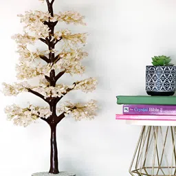 Shubhanjali Clear Quartz Crystal Stone Tree Showpiece-image-59