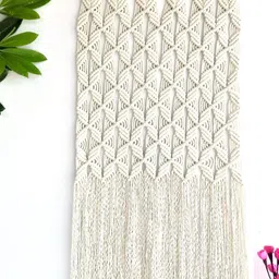 ecofynd Off White Macrame Hanging Wall Decor-image-17