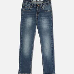 Pepe Jeans Boys Blue Cotton Mid-Rise Slim Fit Light Fade Stretchable Jeans-picture-23