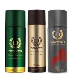 Denver Men Set of 3 Deodorant Sprays - Hamilton + Prestige + Rider - 200ml Each-8