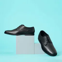 Ruosh Men Textured Leather Formal Derbys-image-89