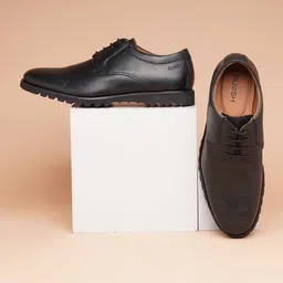 Ruosh Men Textured Leather Derbys-33