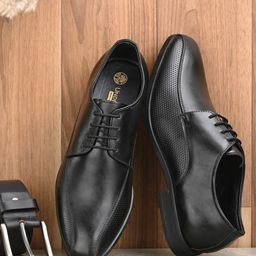 UNDERROUTE Men Textured Formal Derbys-image-73