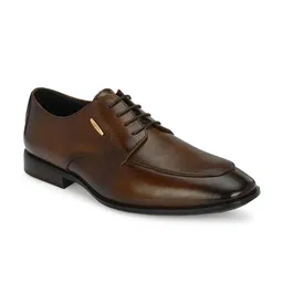 Egoss Men Round Toe Leather Formal Derbys-image-92