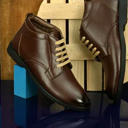 John Karsun Men Brown Solid Formal Derbys-image-54