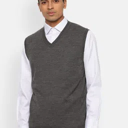 Van Heusen Men Grey Sweater Vest-picture-48