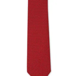 Van Heusen Red & Black Woven Design Broad Tie-image-44