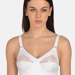 mod & shy White Self Design Non-Wired Non Padded Minimizer Bra MS254-picture-31