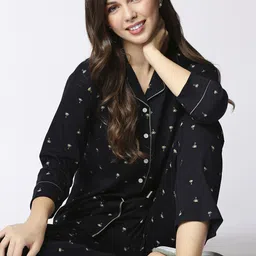 I like me Women Black Self Design-image-96