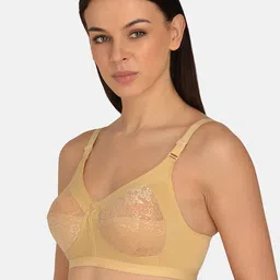 mod & shy Beige Self Design Non-Wired Non Padded Minimizer Bra MS253 image 3