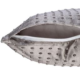 Arrabi Grey Set of 5 Self Design Square Cushion Covers image 4
