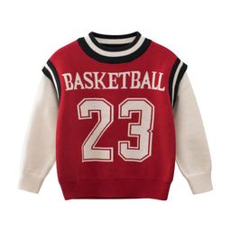 StyleCast Boys Red & Cream-Coloured Typography Printed Cotton Pullover Sweater-picture-58