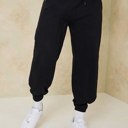 Styli Men Relaxed Fit French Terry Jogger with Elasticated Hem-image-45