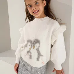Angel & Rocket Girls Animal Pullover with Embellished Detail-image-40
