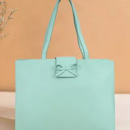 DressBerry Oversized Shopper Tote Bag with Bow Detail-10