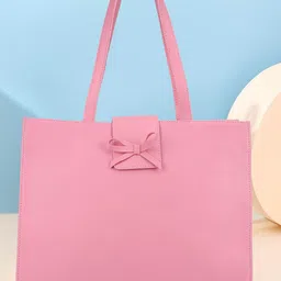 DressBerry Oversized Shopper Tote Bag with Bow Detail-13