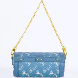 CHRONICLE Abstract Printed Half Moon Shoulder Bag image 2