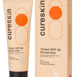 Cureskin Tinted SPF 50 Sunscreen With Zinc Oxide Titanium Dioxide - 50 g-38