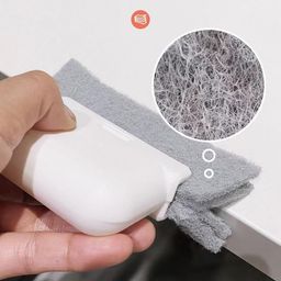 SIMXEN 2 in 1 Multifunctional Groove Cleaning Brush With Dust Collector for Window and Door Gaps, Sliding Tracks - Ideal Tool image 5